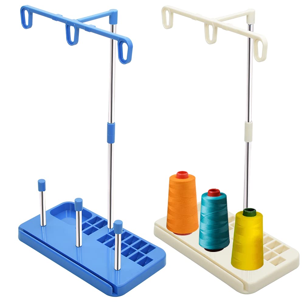 Thread Holders, Embroidery & Sewing Machine 3-Spool Thread Rack, 2-Pack