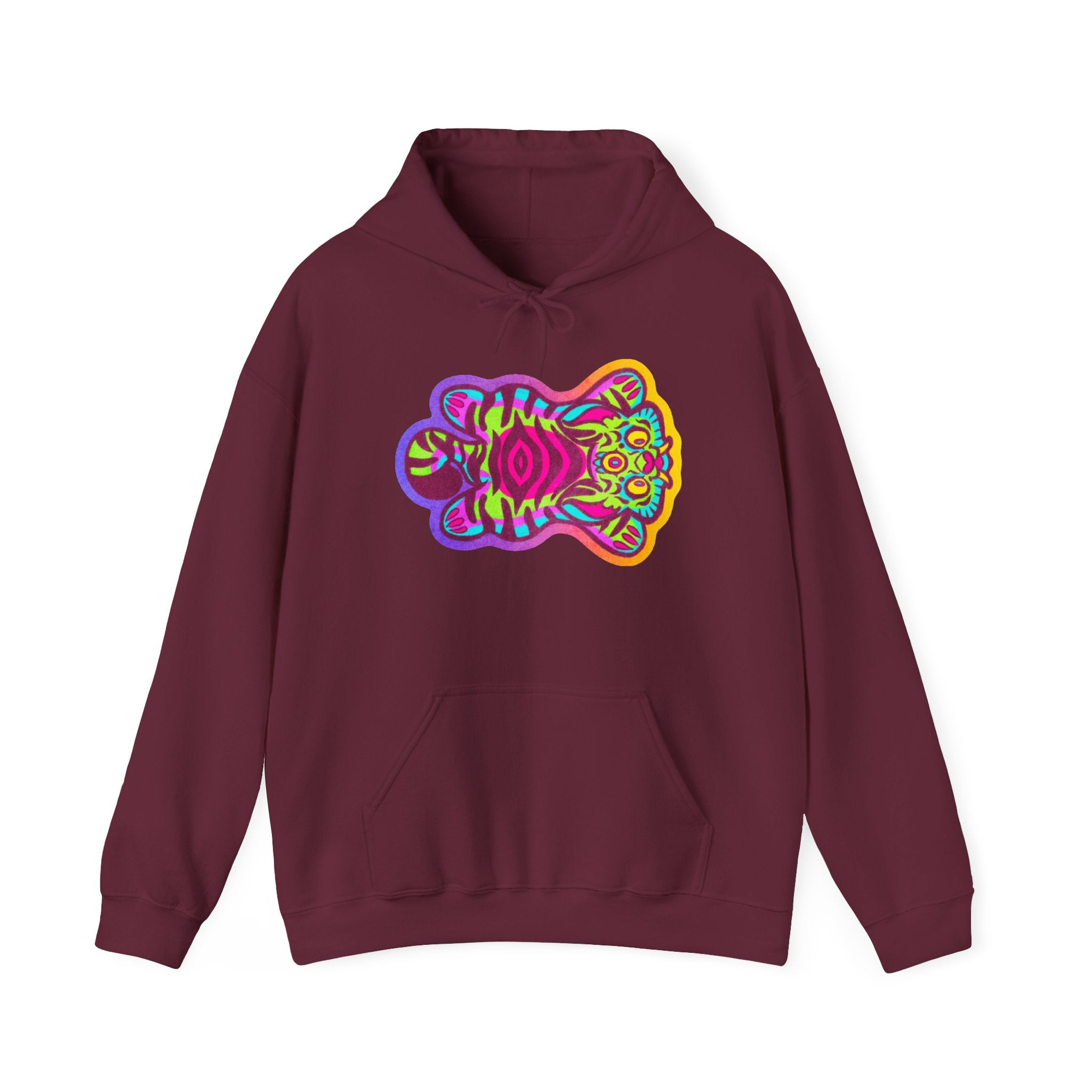 Tibetan Tiger Third Eye Psychedelic Hoodie Pullover Unisex