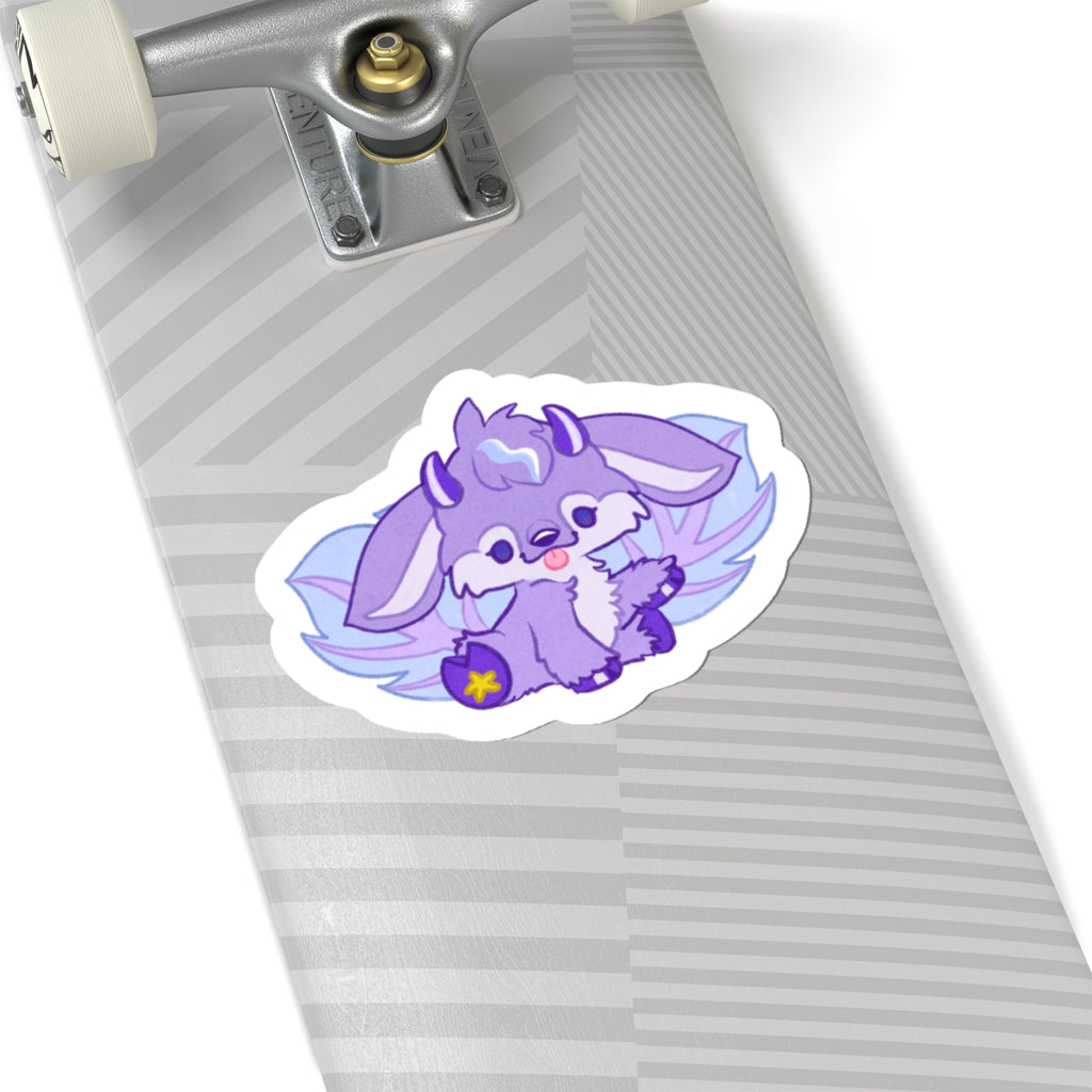 Purple Faerie Fantasy Pixie Die-Cut Vinyl Sticker 4in