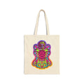 Tibetan Tiger Third Eye Psychedelic Cotton Canvas Tote Bag