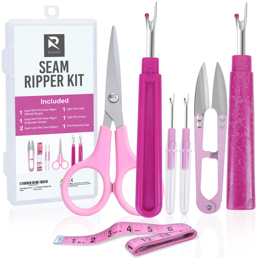 Pink Seam Ripper Kit - 7 Pieces