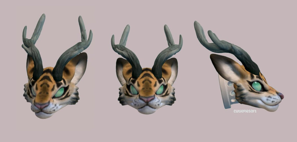 Tiger Dragon Art Doll Resin STL Files 3D Print Figurine