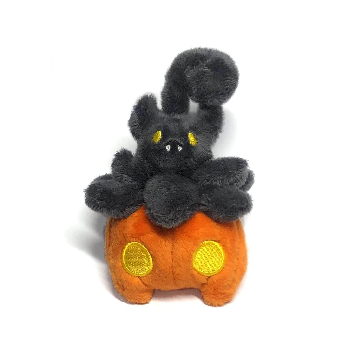 Pumpkinboo ITH Embroidery Plush Pattern Halloween Embroidery Machine Pattern Creepy Cute Kawaii Tiny Plush Pumpkin Bat 4x4