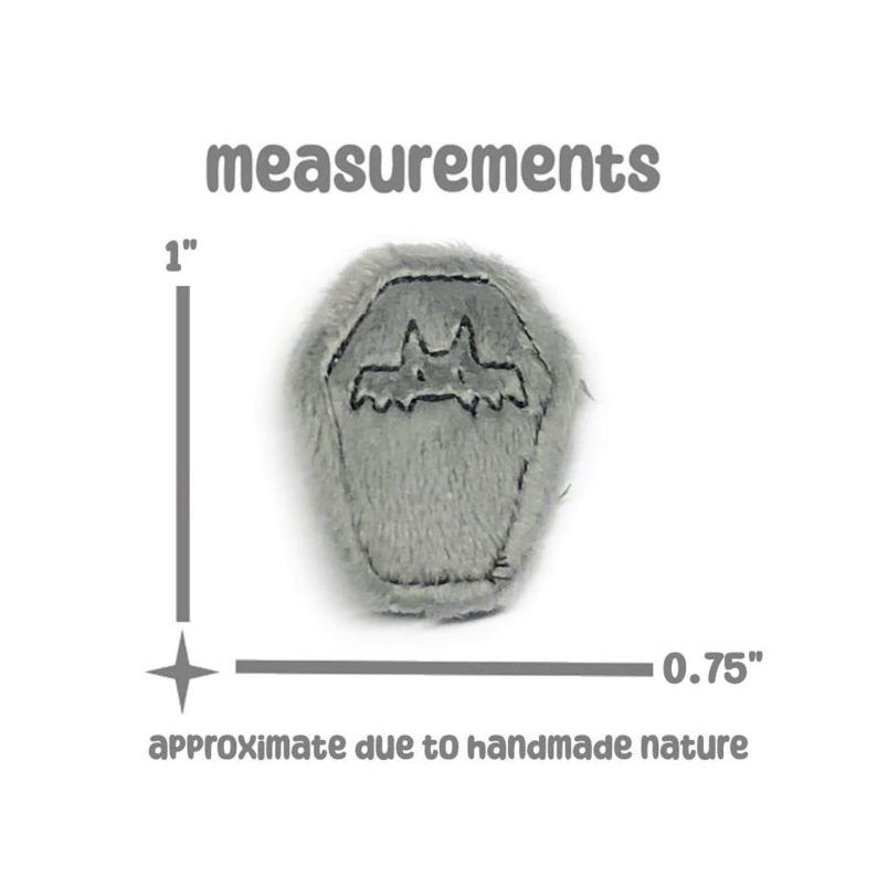 Tiny Tombstone Plush ITH Embroidery Machine Pattern Creepy Kawaii Worry Pet (4x4) (Digital Download)