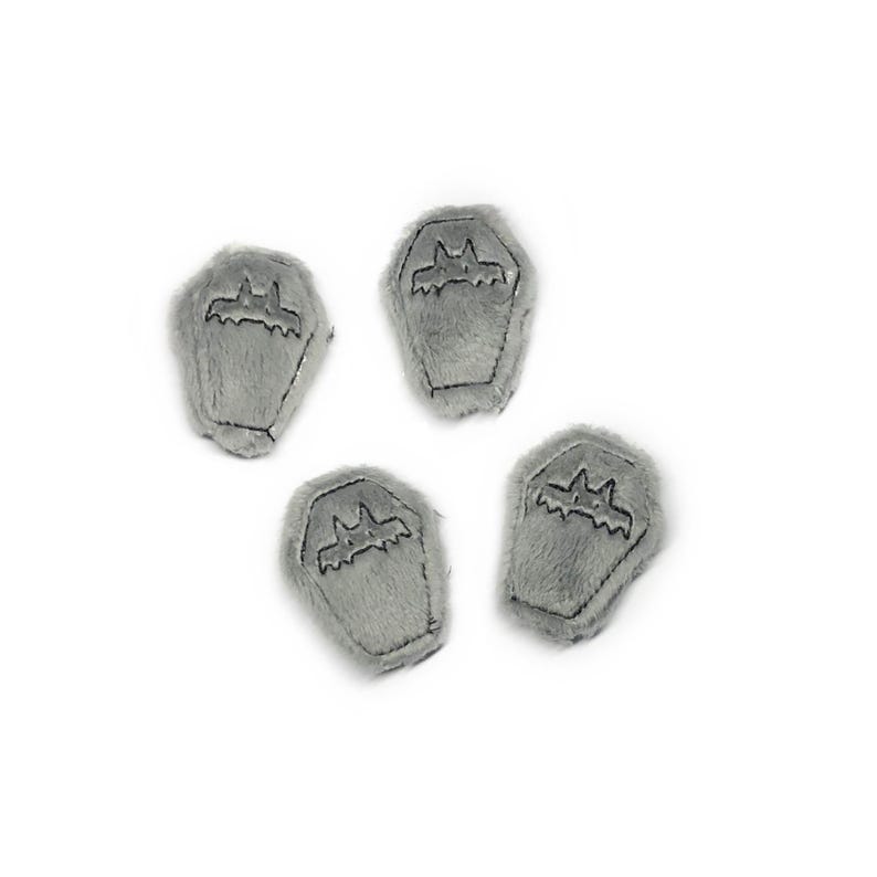 Tiny Tombstone Plush ITH Embroidery Machine Pattern Creepy Kawaii Worry Pet (4x4) (Digital Download)