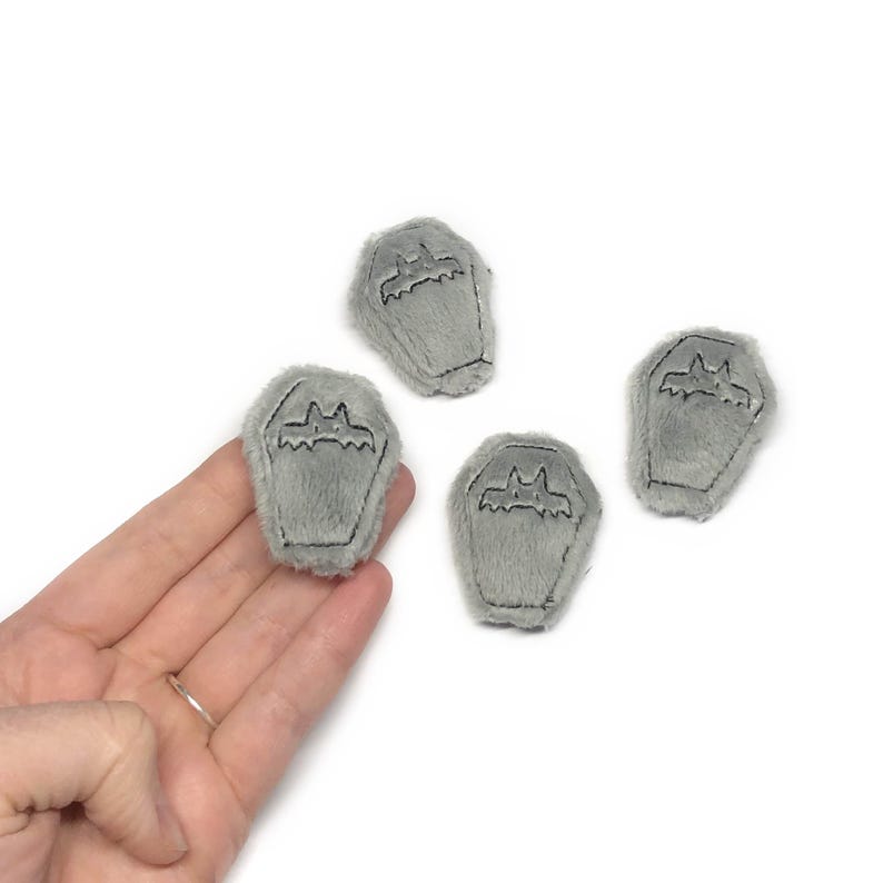 Tiny Tombstone Plush ITH Embroidery Machine Pattern Creepy Kawaii Worry Pet (4x4) (Digital Download)