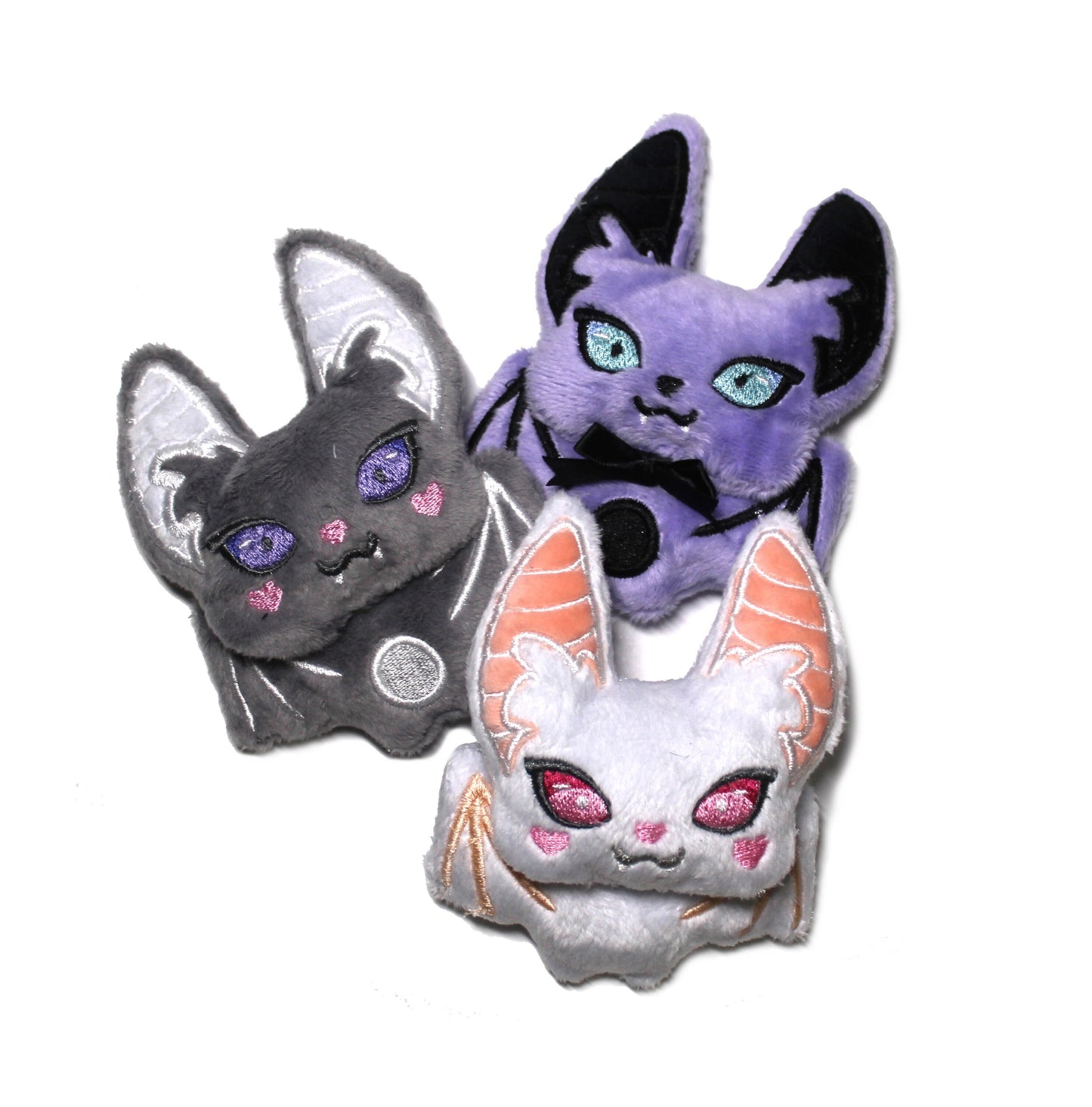 Baby Bat ITH Embroidery Plush Pattern Kawaii Keychain Halloween Embroidery Machine Pattern Cute