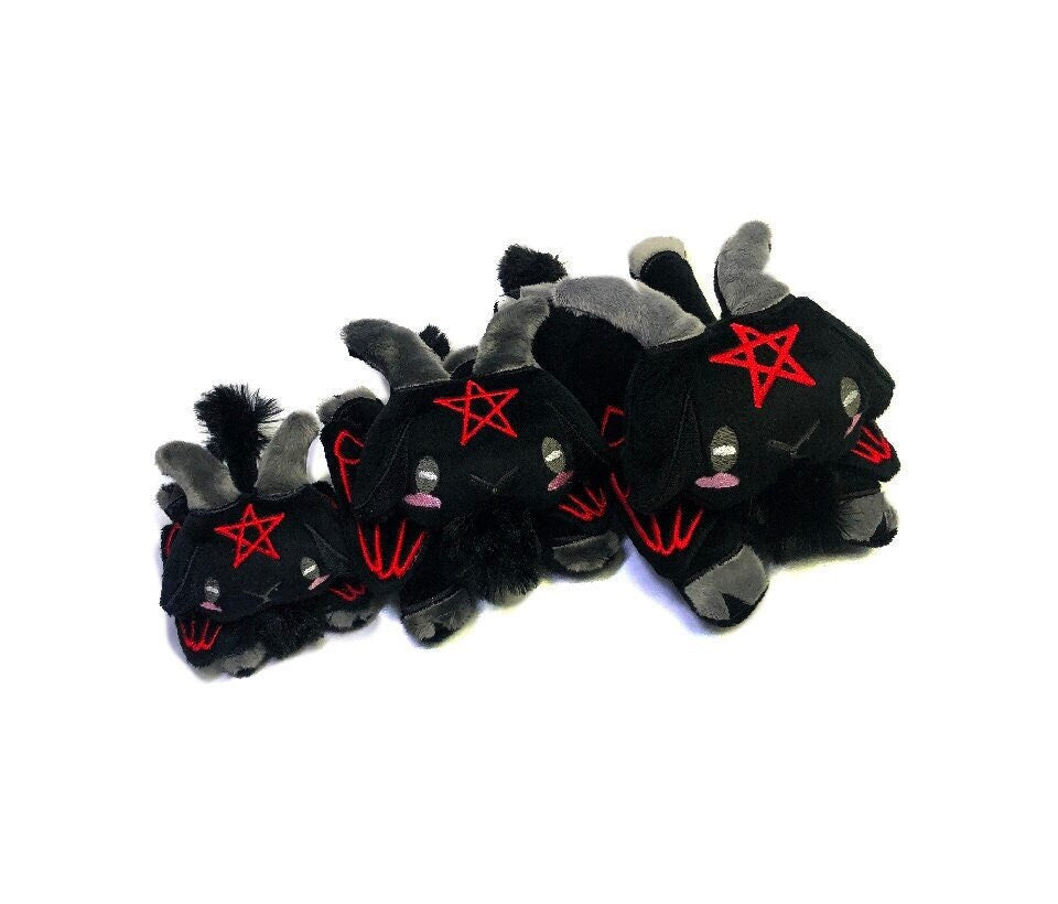 Baphomet Plush The Original Kawaii Occult Goat Demon Plushie Cute Satanic Stuffed Animal Pastel READY TO SHIP