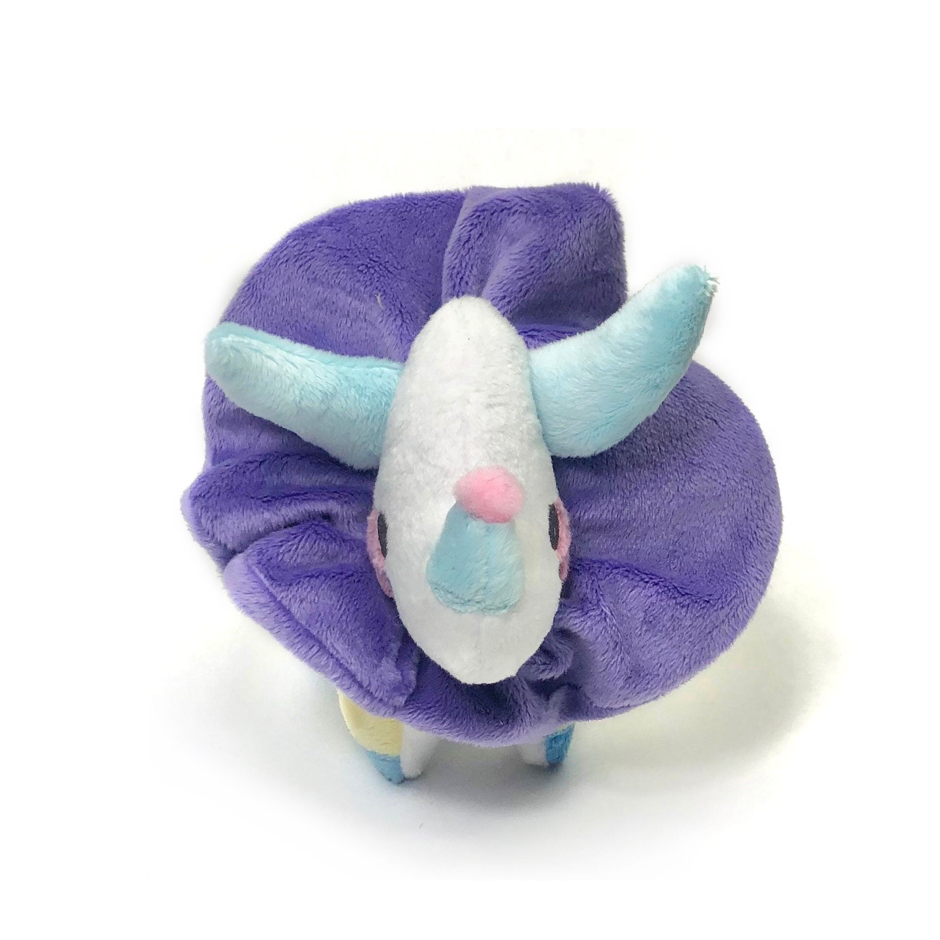 Funceratops Clown Triceratops Plushie Kawaii Tiny Plush Cute Fluffy Pastel Circus Clowncore MADE TO ORDER