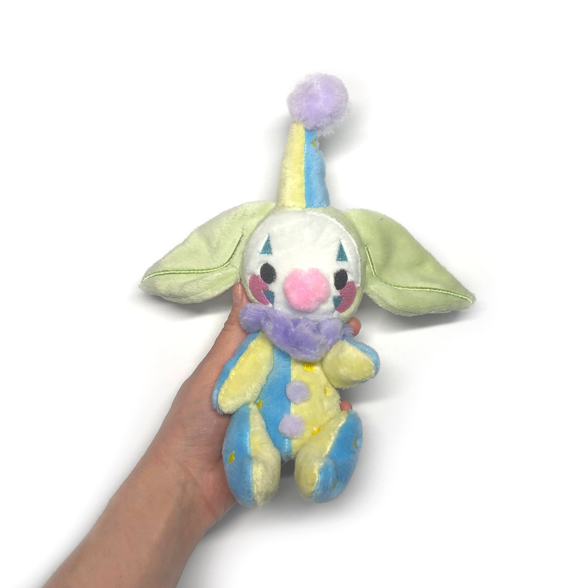 Goblin Clown Art Doll Jointed Plushie Kawaii Tiny Plush Cute Fluffy Pastel Circus Clowncore MADE TO ORDER