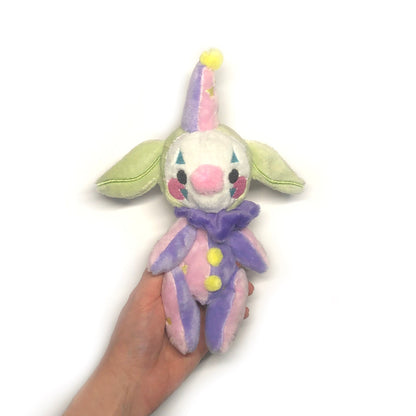 Goblin Clown Art Doll Jointed Plushie Kawaii Tiny Plush Cute Fluffy Pastel Circus Clowncore MADE TO ORDER