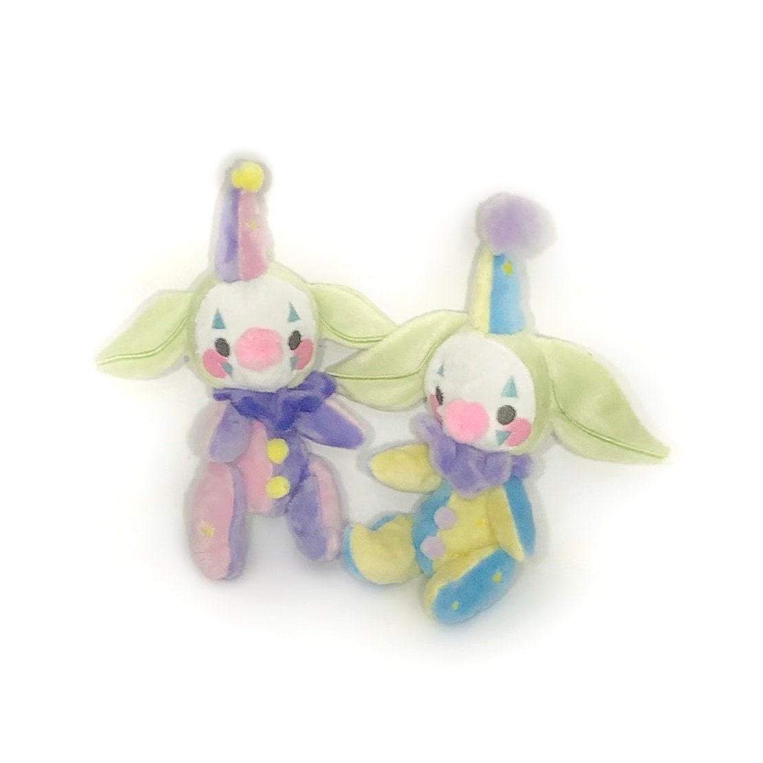 Goblin Clown Art Doll Jointed Plushie Kawaii Tiny Plush Cute Fluffy Pastel Circus Clowncore MADE TO ORDER