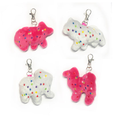 Circus Animal Cracker Sewing and ITH Embroidery Pattern Frosted Pink White Kawaii Tiny Plush Cute Fluffy Pastel 4x4