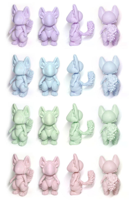 Cutie Protogen Doll BJD Resin STL Files 3D Print Kawaii Doll Furry Anthropomorphic Ball Jointed Elastic Doll