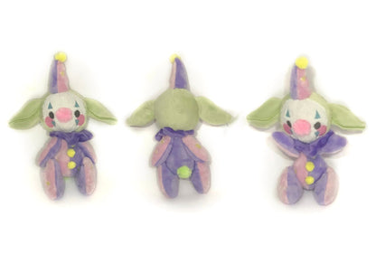 Goblin Clown Art Doll Jointed Plushie Kawaii Tiny Plush Cute Fluffy Pastel Circus Clowncore MADE TO ORDER