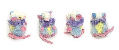 Opossum Clown Marsupial Possum Plushie Kawaii Tiny Plush Cute Fluffy Pastel Circus Clowncore Handmade MADE TO ORDER