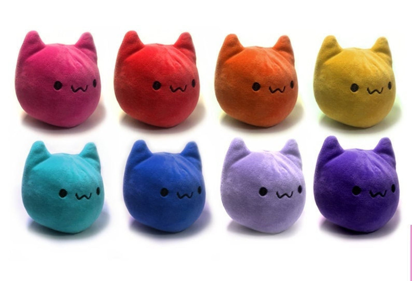 Mochi Cat Squishy Kawaii ITH Embroidery Pattern Fidget Stim Toy Tiny Plush Cute 4x4 5x7 6x10