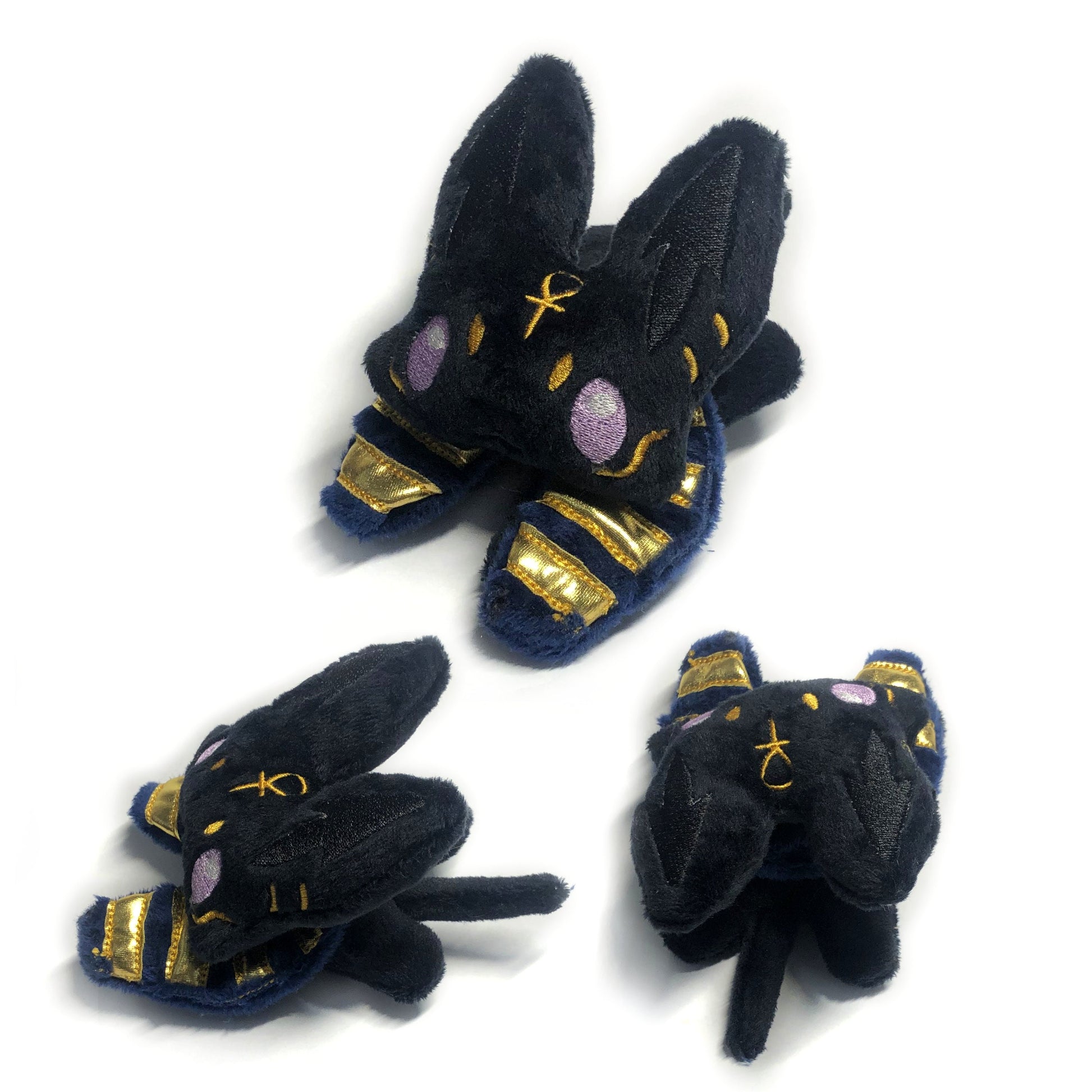 Anubis ITH Embroidery Plush Pattern Kawaii Halloween Embroidery Machine Pattern Cute Egyptian Jackal God 4x4