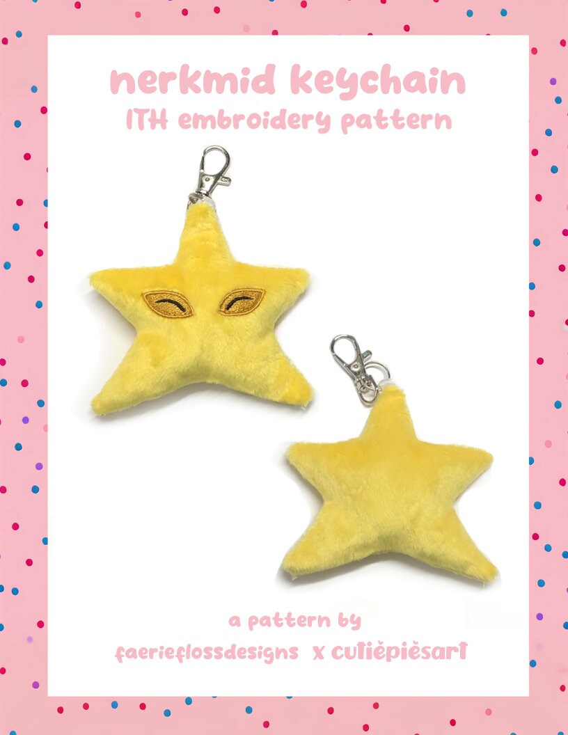 Neopets Nerkmid ITH Plush Embroidery Machine Pattern 4x4