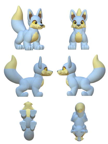 Neopets Lupe Figurine STL 3D Print File Digital Download