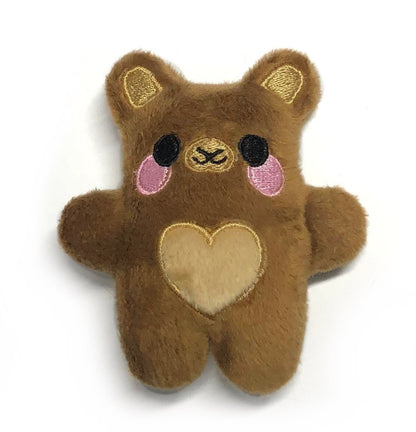 Kawaii Teddy Bear ITH Embroidery Plush Pattern Keychain 4x4 Embroidery Machine Pattern Cute Kidcore