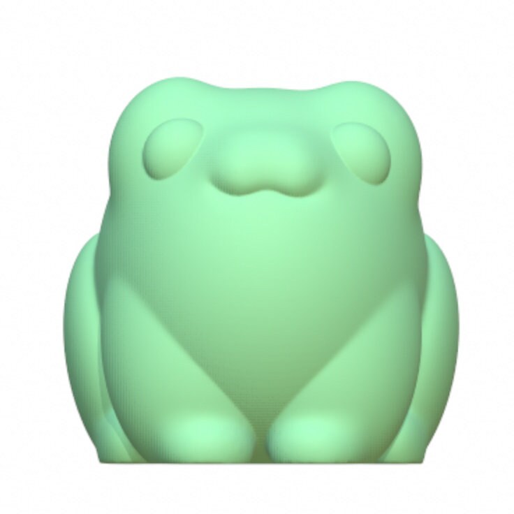 Froggy Kawaii Resin STL Files 3D Print Figurine Decoration Cute Amphibian Froggy