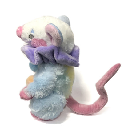 Opossum Clown Marsupial Possum Plushie Kawaii Tiny Plush Cute Fluffy Pastel Circus Clowncore Handmade MADE TO ORDER