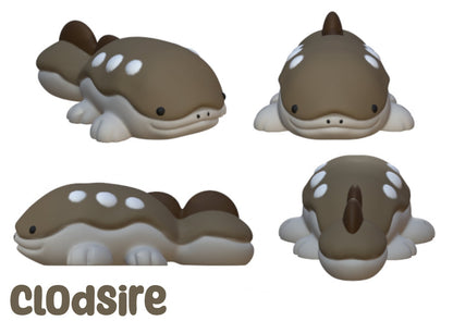 Clodsire Pancakesire Donutsire Kawaii Resin STL Files 3D Print Figurine Decoration Cute Pocket Monster