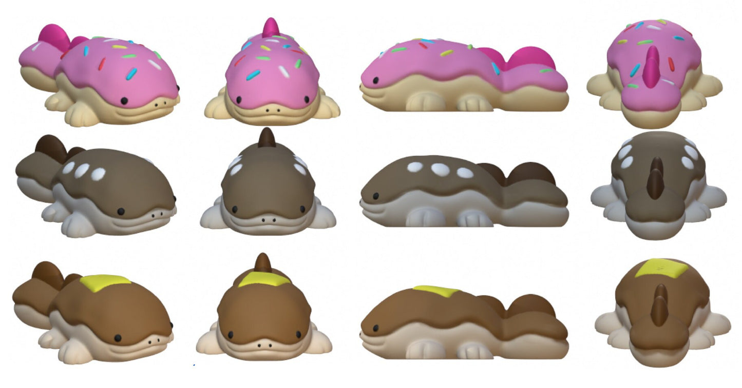 Clodsire Pancakesire Donutsire Kawaii Resin STL Files 3D Print Figurine Decoration Cute Pocket Monster