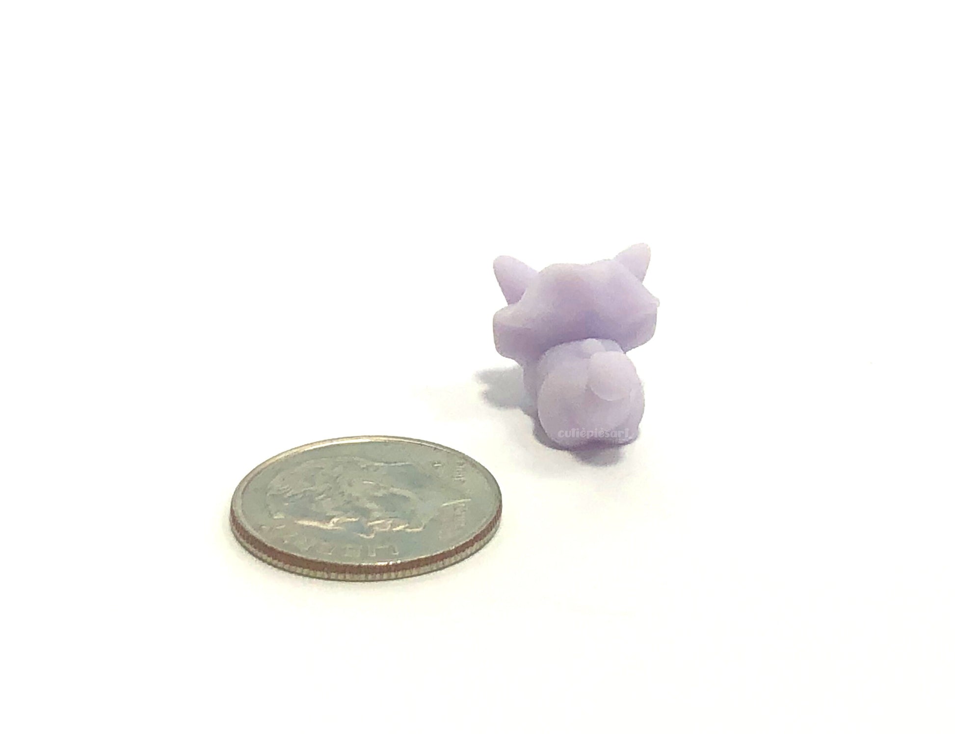 Tiny Funceratops Miniature Dollhouse Toy Resin 3D Printed Kawaii Figurine Micro Mini