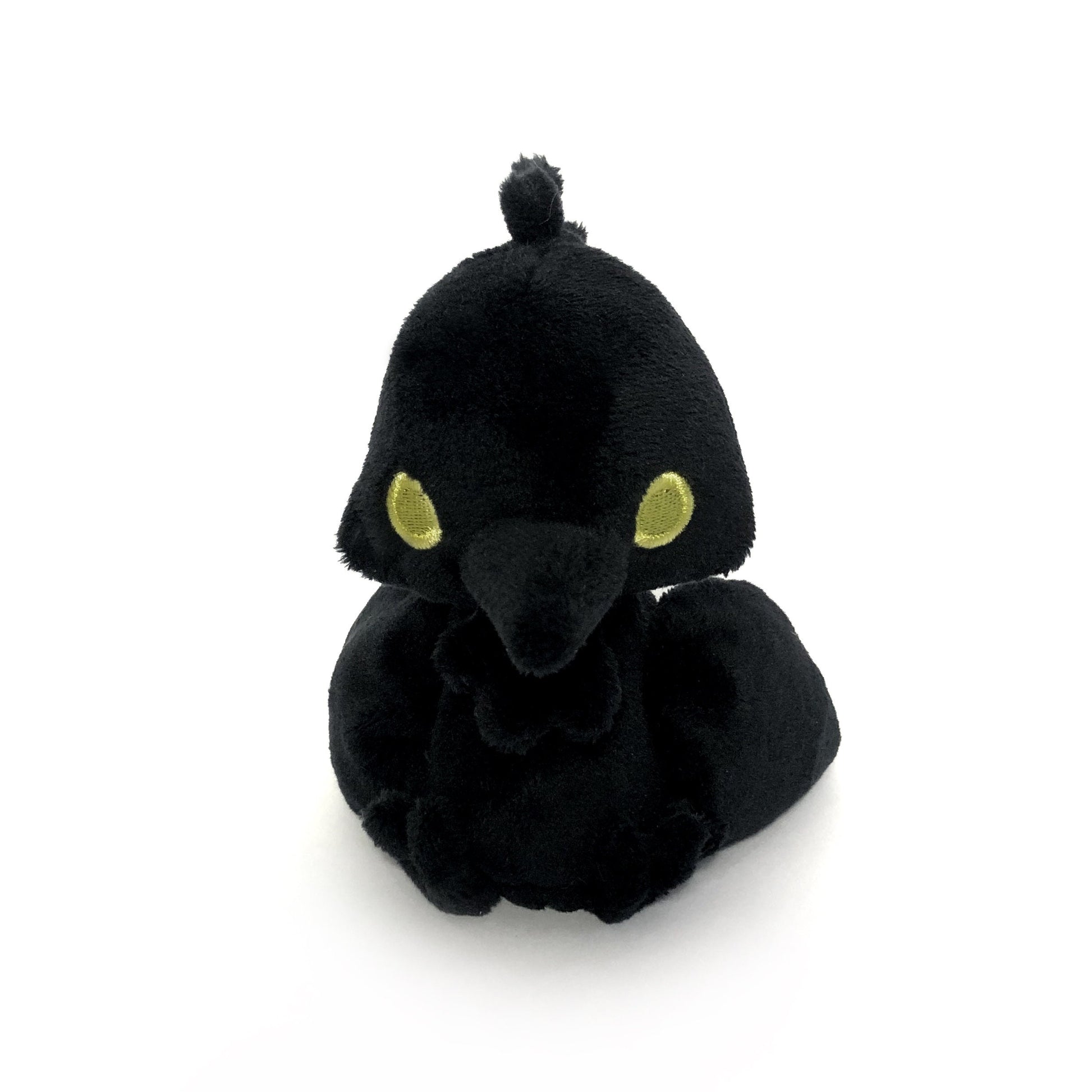 Crow Raven Crowkin Corvid Plushie Kawaii Tiny Plush Cute Fluffy Pastel Handmade Small Goth Corvidae