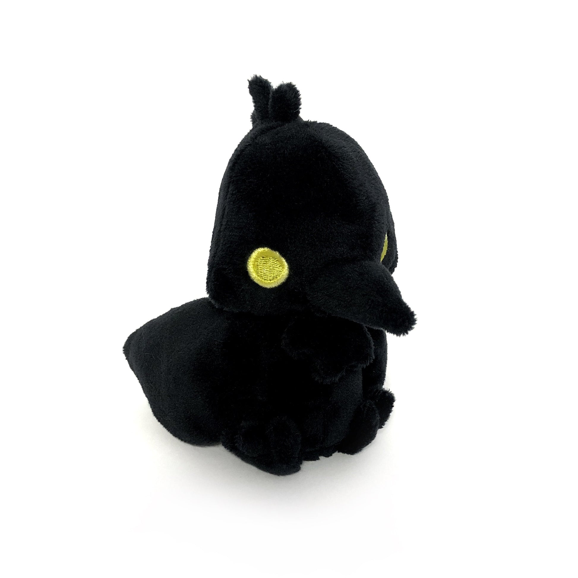 Crow Raven Crowkin Corvid Plushie Kawaii Tiny Plush Cute Fluffy Pastel Handmade Small Goth Corvidae