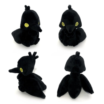 Crow Raven Crowkin Corvid Plushie Kawaii Tiny Plush Cute Fluffy Pastel Handmade Small Goth Corvidae