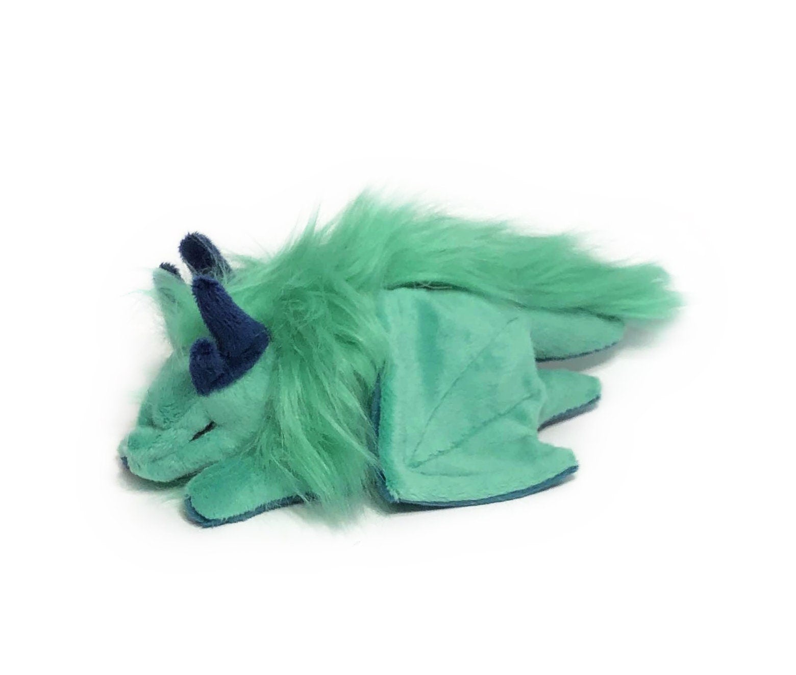 Sleeping Dragon Weighted Beanie Plushie Kawaii Tiny Plush Cute Fluffy Pastel Fantasy Magic