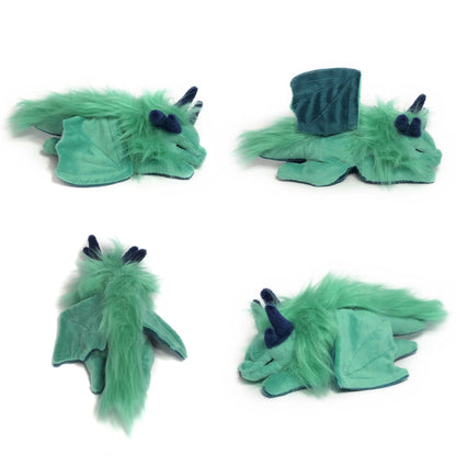 Sleeping Dragon Weighted Beanie Plushie Kawaii Tiny Plush Cute Fluffy Pastel Fantasy Magic