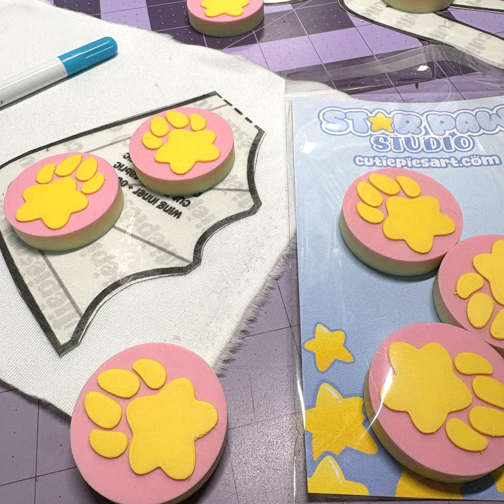 Pattern Weights Star Paw Pad Toe Beans Light 6 Pack