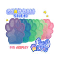 Star Paw Pin Board Freestanding Desk Display Earring Jewelry Holder Paw Pad Toe Beans