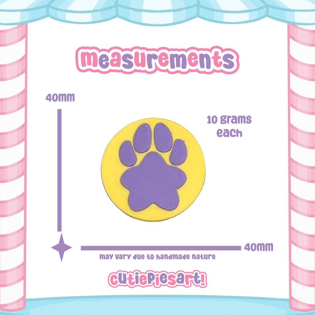 Pattern Weights Star Paw Pad Toe Beans Light 6 Pack