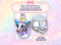 Opossum Cutie Fursuit Head 003 STL Files 3D Print Mask Base Open Mouth Possum Marsupial Doll (Digital Download)