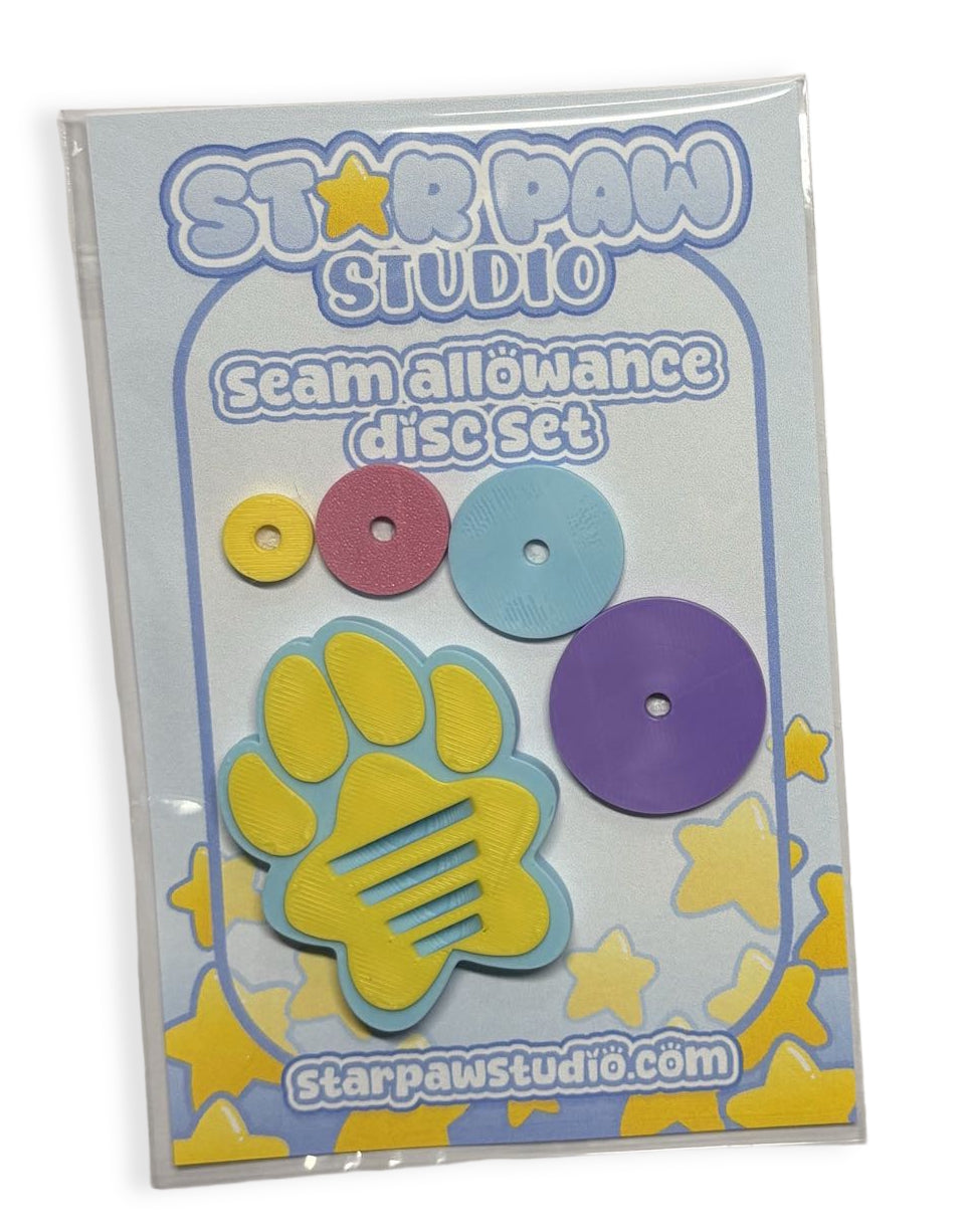 Seam Allowance Discs with Stand Star Paw Pad Toe Beans Sewing Tool Notion