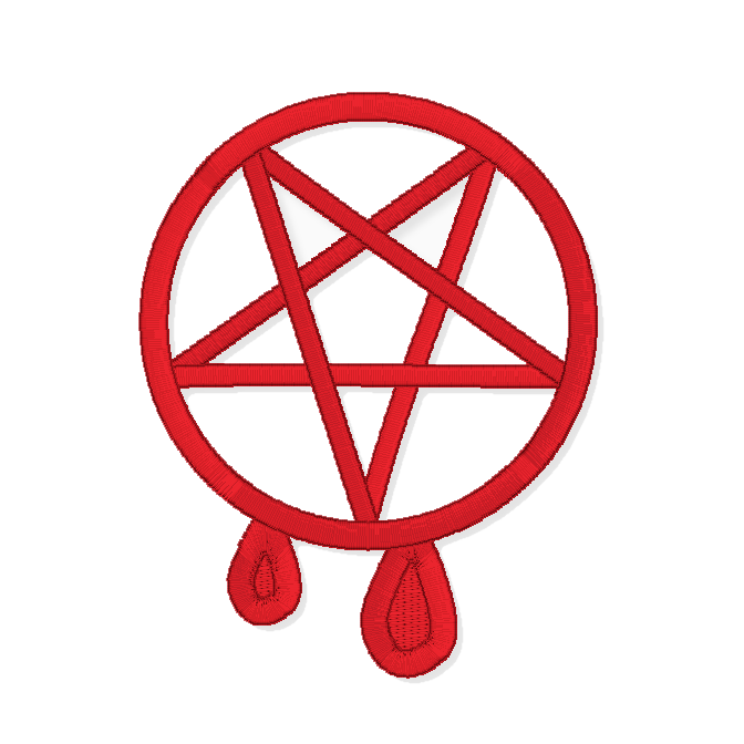 Slime Pentagram Embroidery Pattern 4x4 Embroidery Design