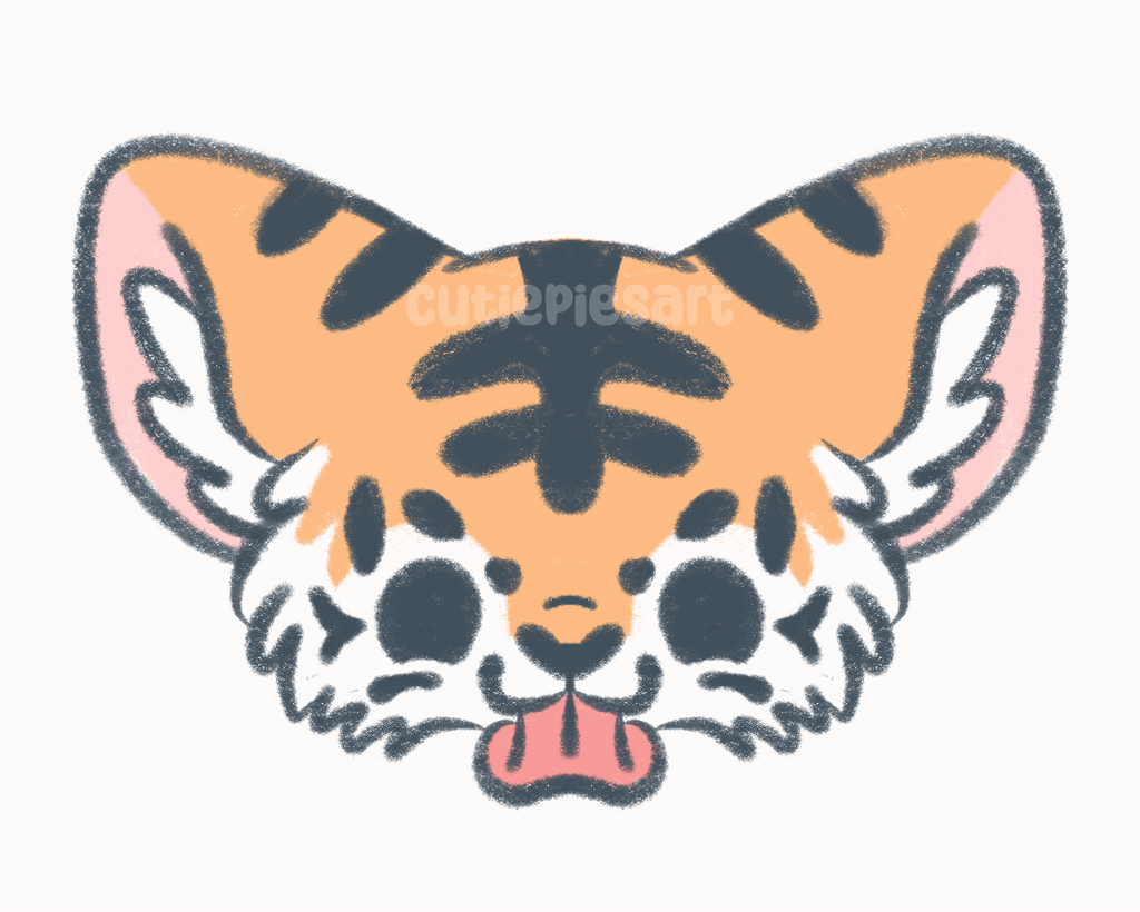 YCH Custom Furry Lick Icon GIF Fursona Character Pet Kawaii Art Feline Canine Vulpine
