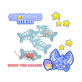 Fish Bones Skelly Thread Minder Bobbin Embroidery Floss Yarn Ribbon Elastic Sewing Notion