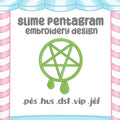 Slime Pentagram Embroidery Pattern 4x4 Embroidery Design