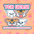 YCH Custom Furry Lick Icon GIF Fursona Character Pet Kawaii Art Feline Canine Vulpine