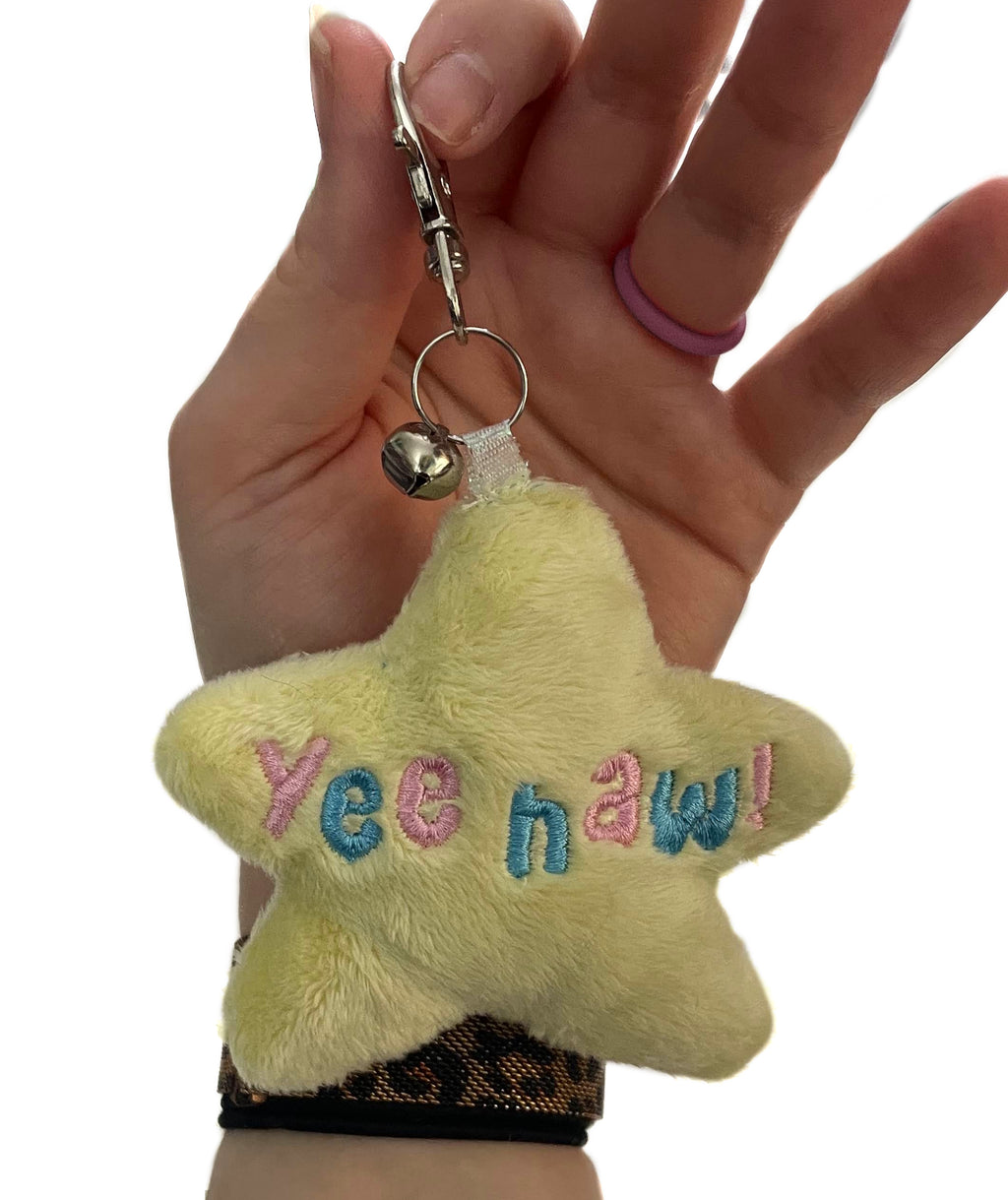 Yeehaw Twinkle Star Plush Keychain